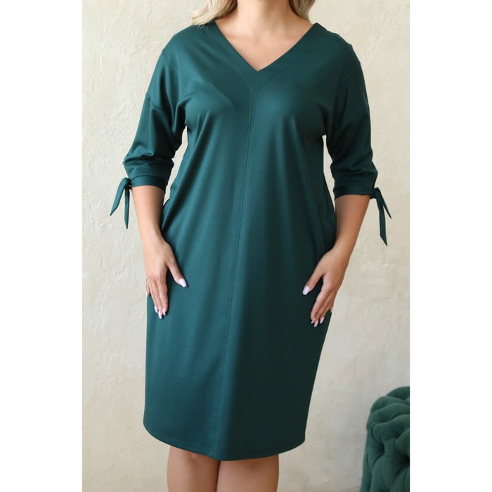 фото Платье женское, размер 52, цвет зелёный wisell