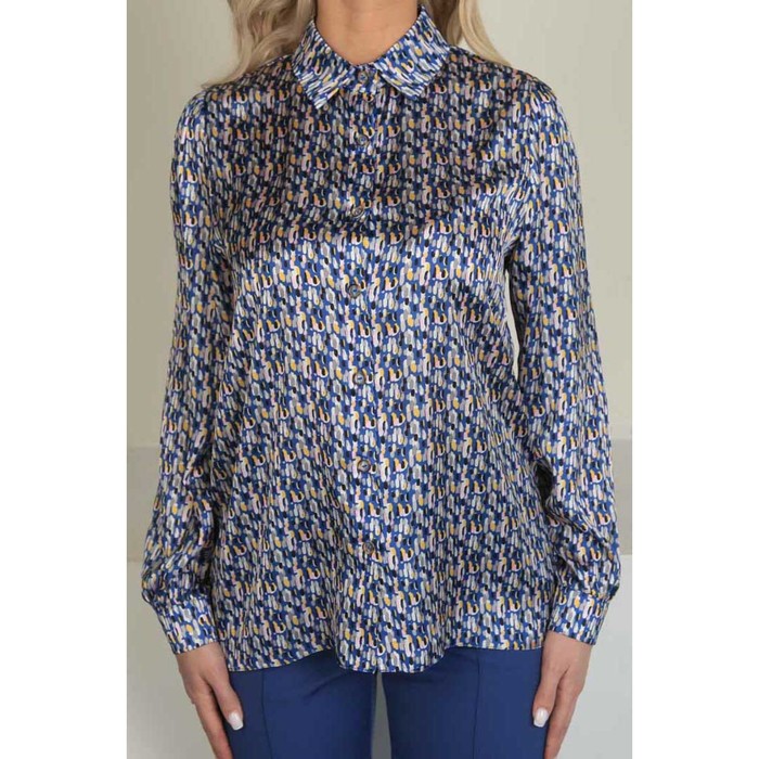 

Рубашка женская, размер 52, цвет синий