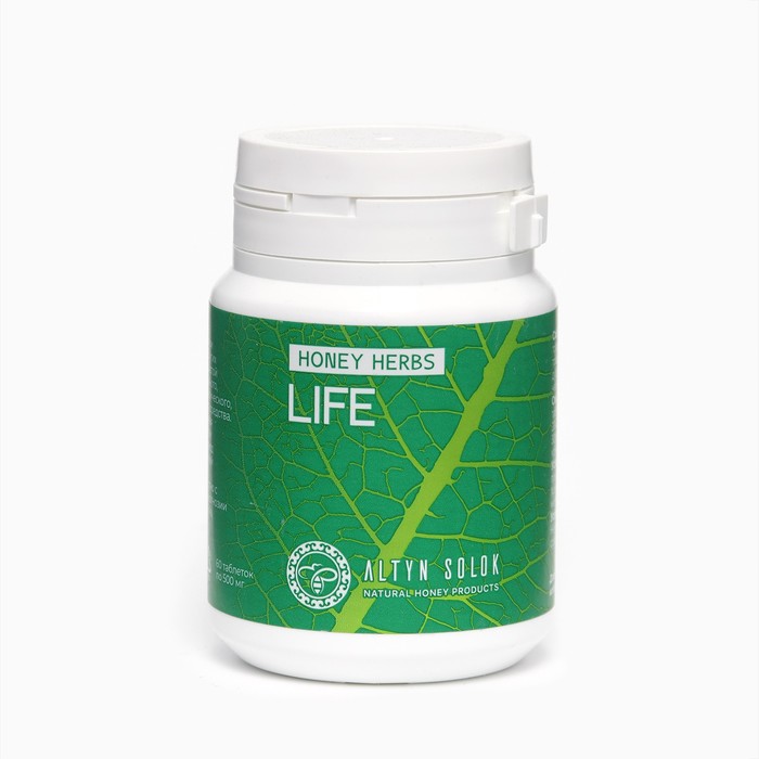 

Витаминный фитокомплекс Life HONEY HERBS, при гипертонии, 60 таблеток по 500 мг