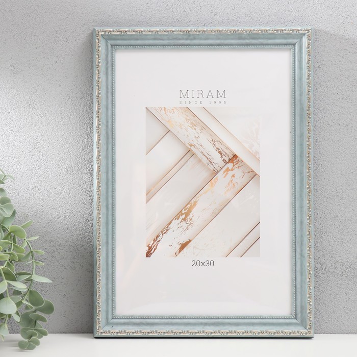 

Фоторамка пластик "МИРАМ" 20х30 см, (пластиковый экран), серый