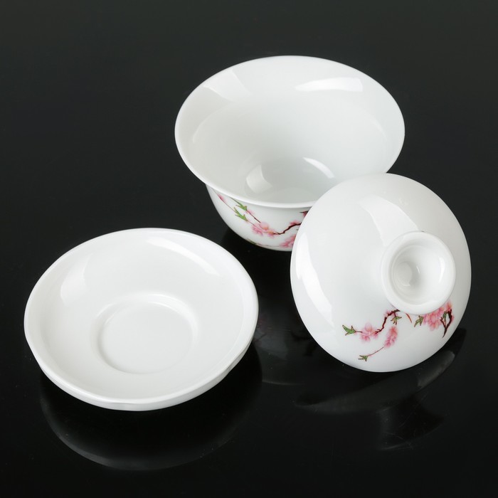 Набор для чайной церемонии "Птицы", 8 предметов: чайник 150 мл, чахай 100 мл, чашки 40 мл