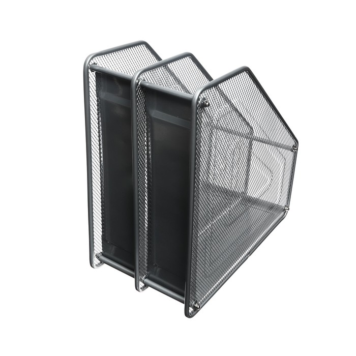 

Лоток вертикальный 15 x 28 x 35,3 см, deVENTE, 2 секции, металл, серый 3041007