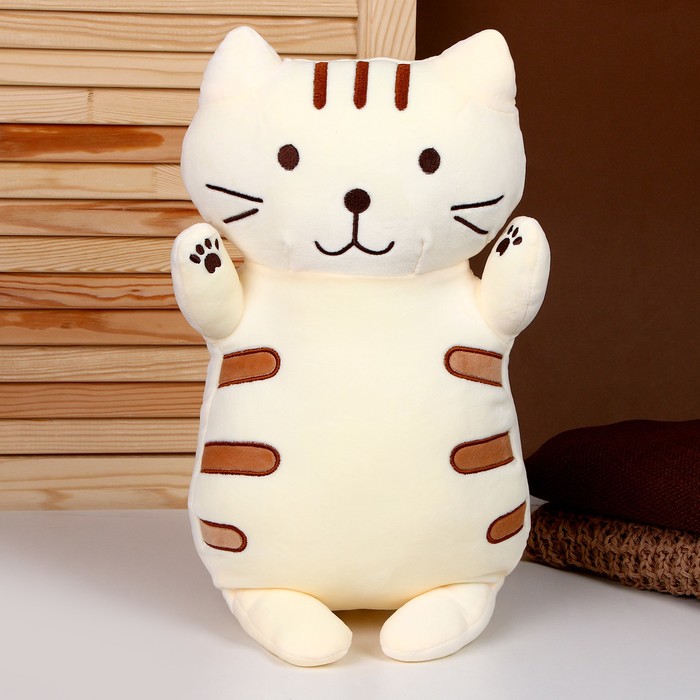 Мягкая игрушка «Кот», 45 см, цвет бежевый мягкая игрушка кот цвет рыжий 45 см