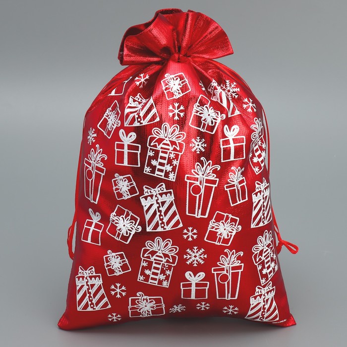 Мешочек подарочный парча «Подарочки», 20 х 30 см +/- 1.5 см мешочек подарочный парча новогодние подарки 20 х 30 см