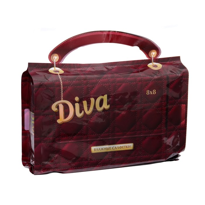 Влажные салфетки Diva 8 упаковок по 8 штук