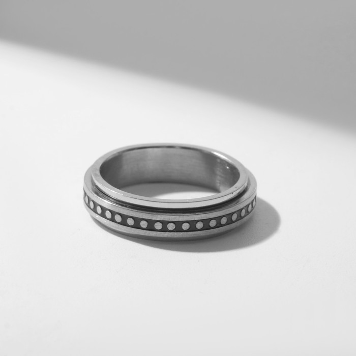Кольцо «Многоточие» крутящееся, цвет серебро, 16 размер кольцо многоточие крутящееся цвет серебро 16 размер