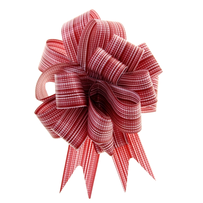 Бант-шар №3 "Тонкие полоски", цвет кофейный