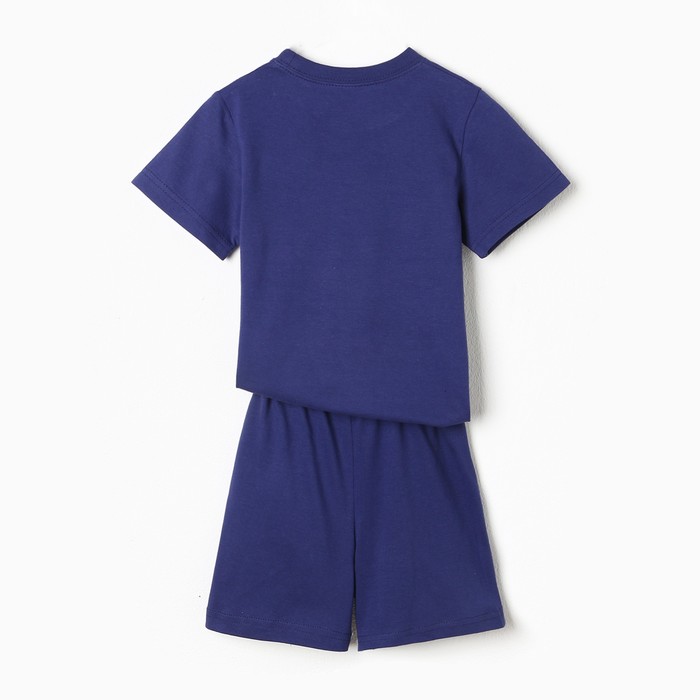 

Комплект (футболка, шорты) для мальчика, цвет синий, рост 104 см