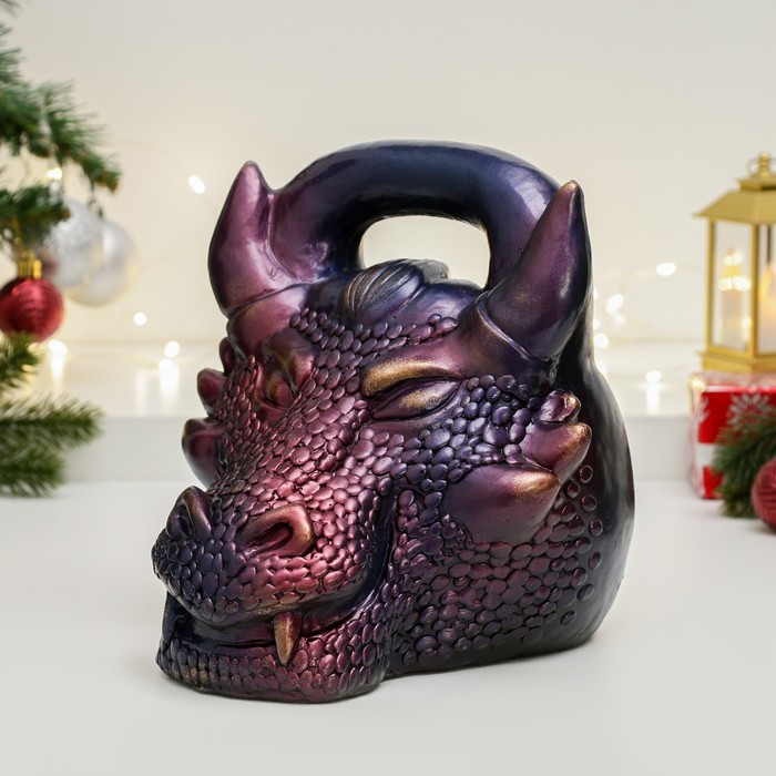 

Копилка "Гиря Дракон" синий космос, 20см