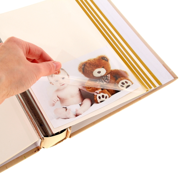 Фотоальбом магнитный 20 листов "Цветы со стразами в вазе" в коробке МИКС