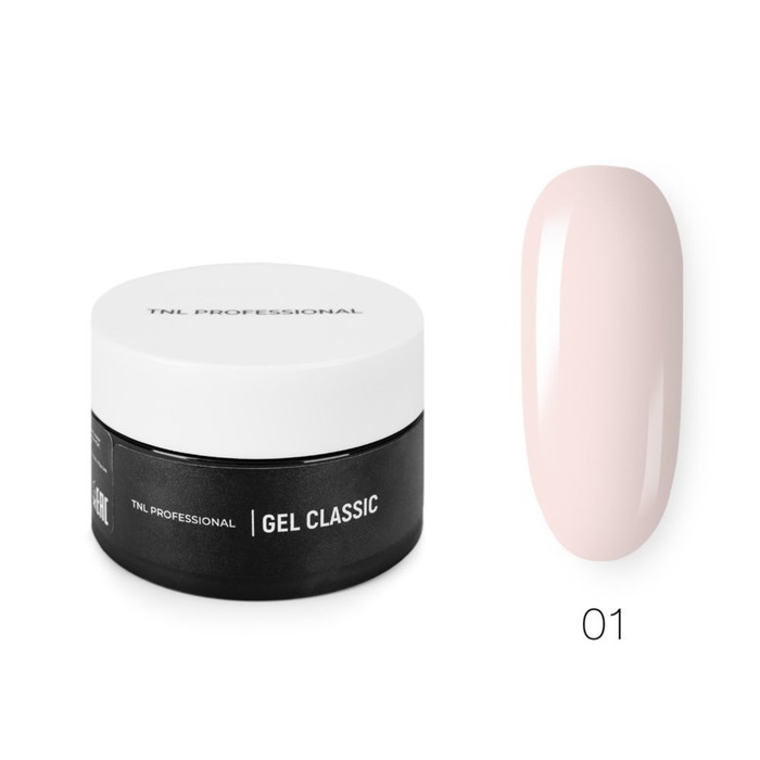

Гель TNL Classic, №01 прозрачно-розовый, 50 мл