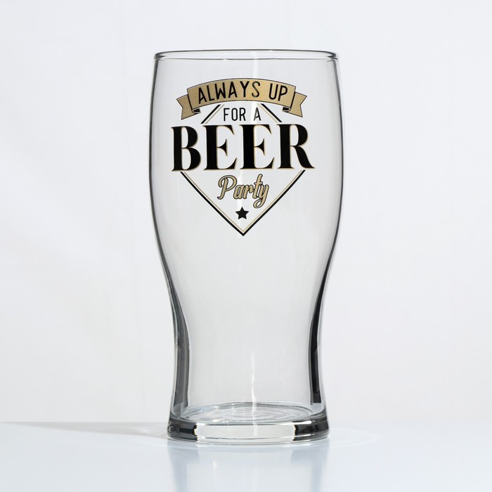 Стакан стеклянный для пива «Тюлип. Чирз», 570 мл стакан для пива osz тюлип bad boys 570мл стекло микс дизайна