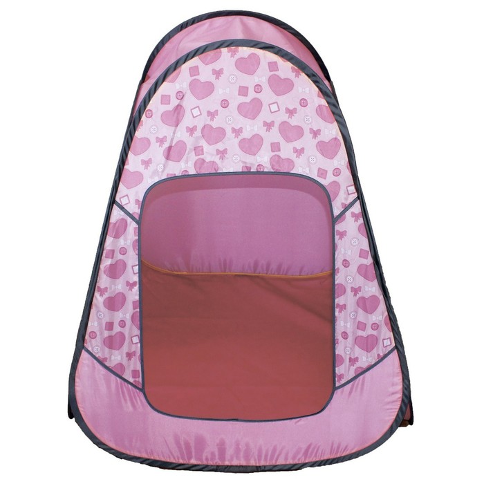 фото Палатка детская игровая «радужный домик» 80 × 55 × 40 см, принт «пуговицы на розовом» belon