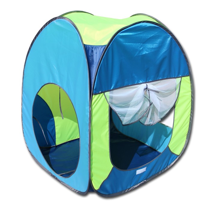 фото Палатка, 4 грани квадрат, 75 × 75 × 90 см, цвет тёмный василёк, василёк светлый, лимон, голубой belon