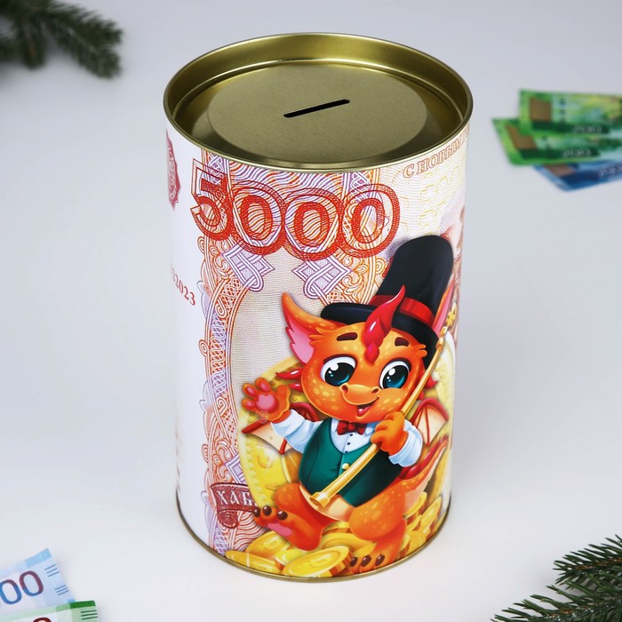 

Копилка XXL новогодняя «Рубли», 20 х 12,2 см