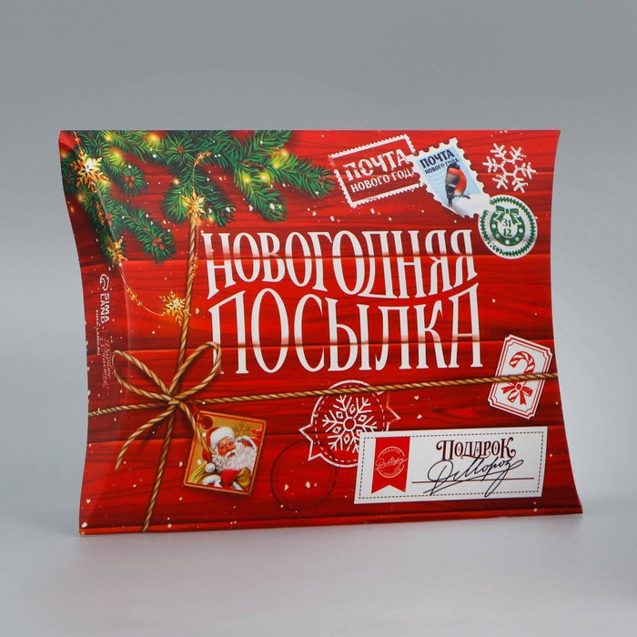 

Коробка сборная фигурная «Новогодняя посылка», 26 × 19 × 4 см