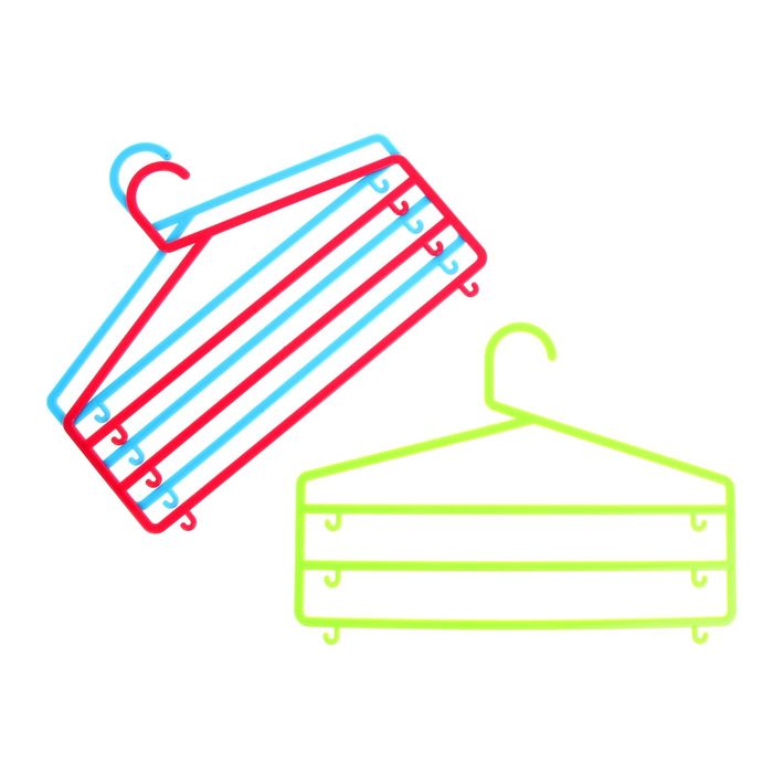 Вешалка для брюк и юбок трехуровневая "Триада", цвет МИКС