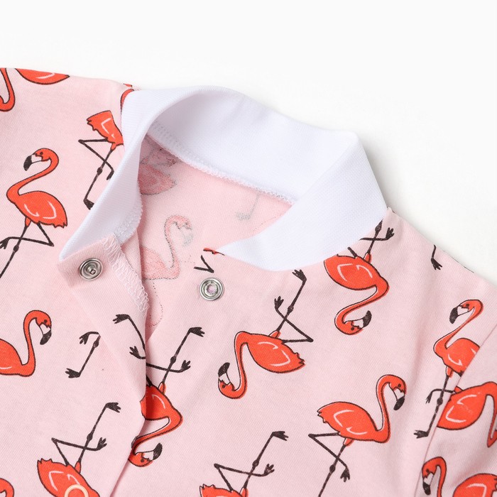 Комплект (кофточка, штанишки), цвет персик/фламинго, рост 62 см
