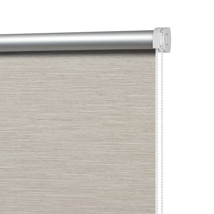 фото Рулонная штора «блэкаут штрих», 90x230 см, цвет коричневый decofest