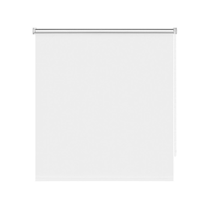 Рулонная штора «Блэкаут Плайн», 75x250 см, цвет белый