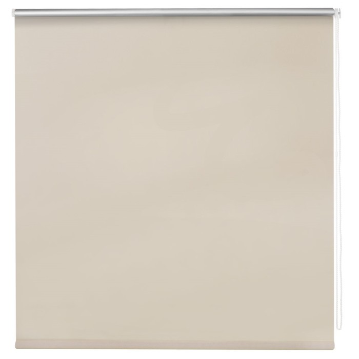 Рулонная штора «Блэкаут Плайн», 75x250 см, цвет слоновая кость