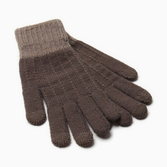 Перчатки MINAKU, размер 22 см, цвет коричневый