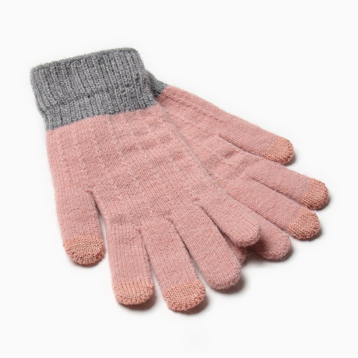Перчатки MINAKU, размер 22 см, цвет розовый