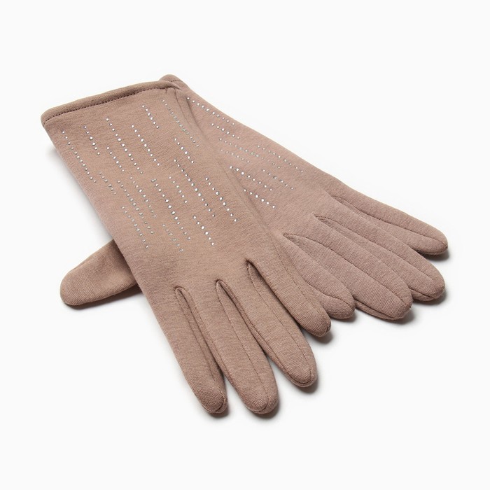 Перчатки женские MINAKU Рок, р-р 23 см, цв. коричневый minaku перчатки женские minaku эстетика р р 23 см цв чёрный