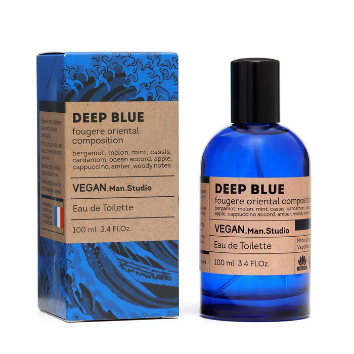 Туалетная вода мужская Vegan Man Studio Deep Blue, 100 мл (по мотивам Blue Seduction (A.Banderas) туалетная вода мужская vegan man studio deep blue 100 мл