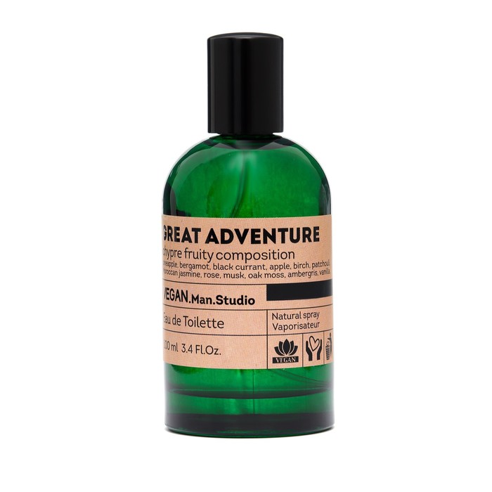 фото Туалетная вода мужская vegan man studio great adventure, 100 мл delta parfum