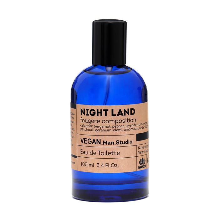 фото Туалетная вода мужская vegan man studio night land, 100 мл delta parfum