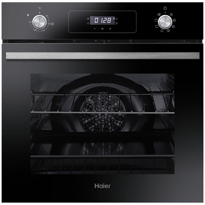 

Духовой шкаф Haier HOD-P08WGB, электрический, 70 л, класс А+, чёрный