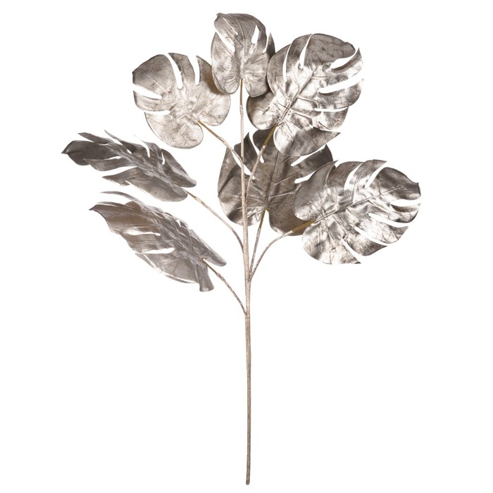 Искусственное растение «Монстера», высота 76 см, цвет серебристый искусственное растение папоротник нефролепис высота 43 см