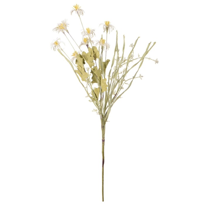 Искусственный цветок «Ромашка луговая», высота 60 см, цвет белый
