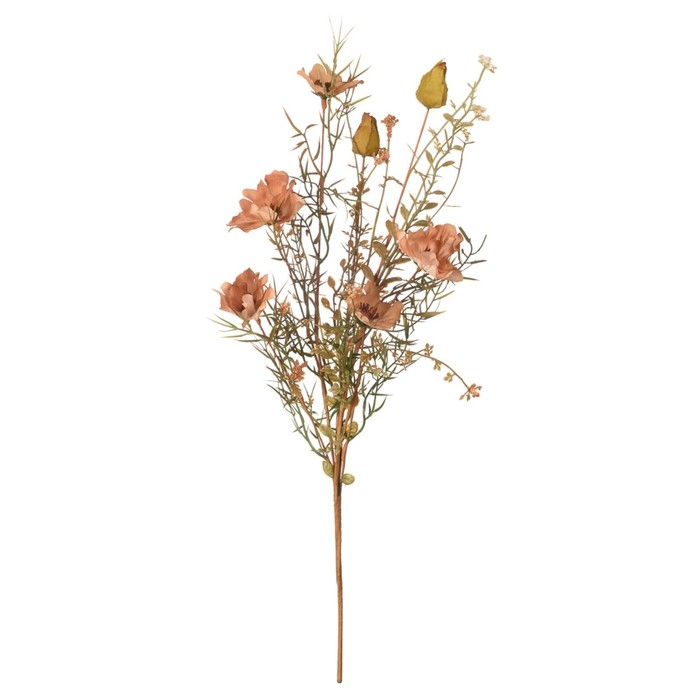 Искусственный цветок «Кореопсис», высота 55 см, цвет светло-оранжевый искусственный цветок гречишник полевой высота 55 см цвет бежевый