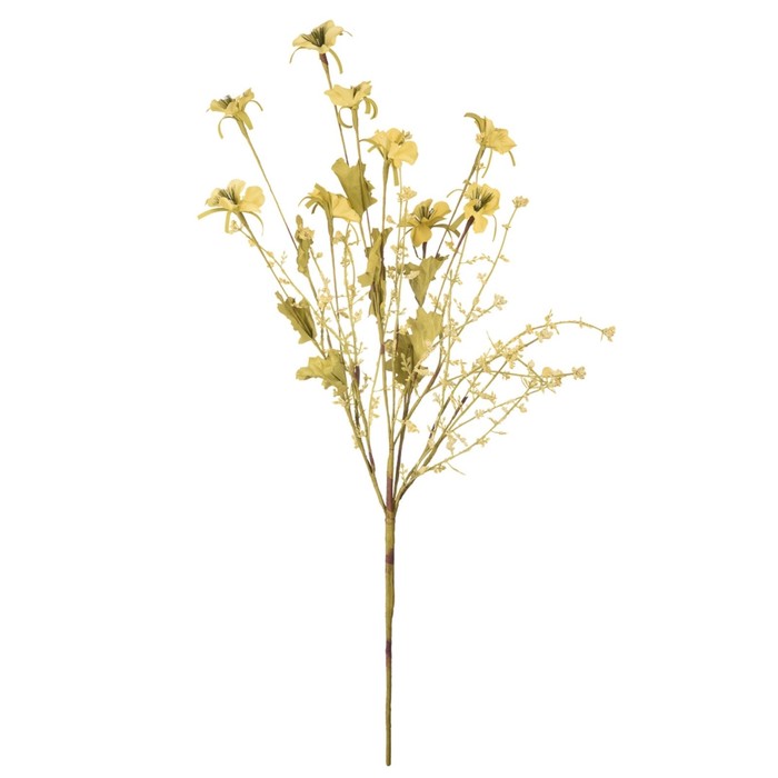 Искусственный цветок «Зверобой полевой», высота 65 см, цвет жёлтый искусственный цветок полевой высота 30 см цвет красный