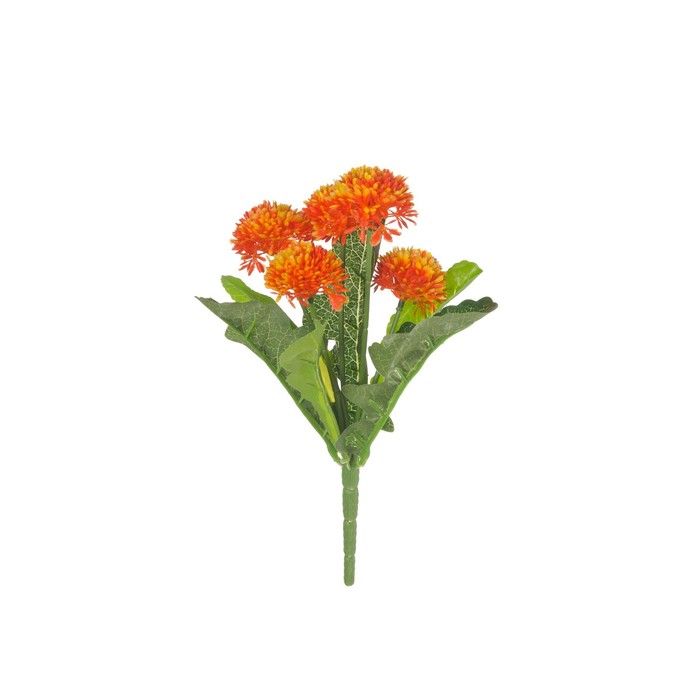 Искусственный цветок «Бархатцы», высота 28 см, цвет оранжевый искусственный цветок фикус весенний высота 113 см