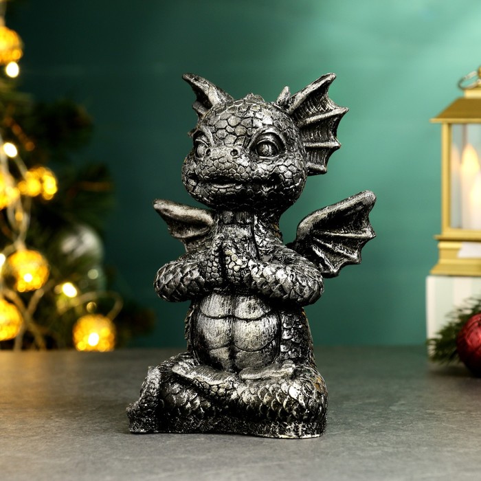 

Фигура "Дракон Эйден" серебро, 19х13х9см
