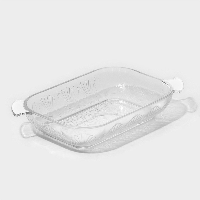 Блюдо - шубница «Ракушка», стеклянное, 30×16×5 см, в подарочной упаковке блюдо шубница прованс лаванда 28 17 5 4 5 см