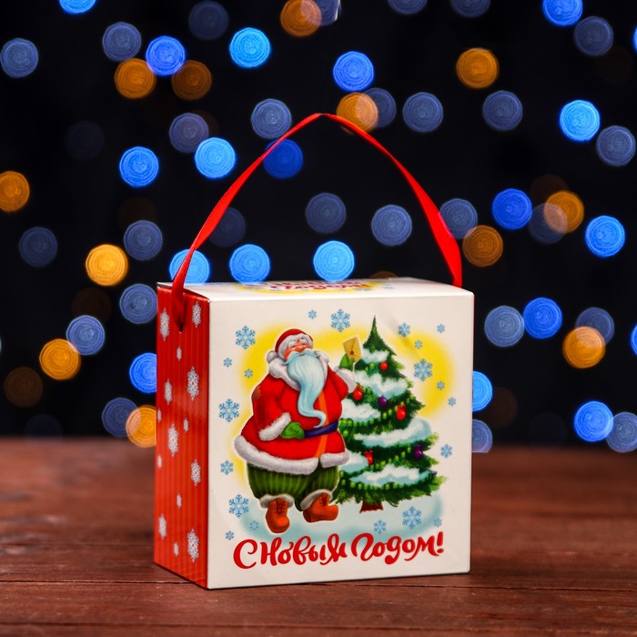 Подарочная коробка Весёлый Дед Мороз, 11 х 6 х 11 см украшение новогоднее remeco дед мороз 20 х 11 х 40 см
