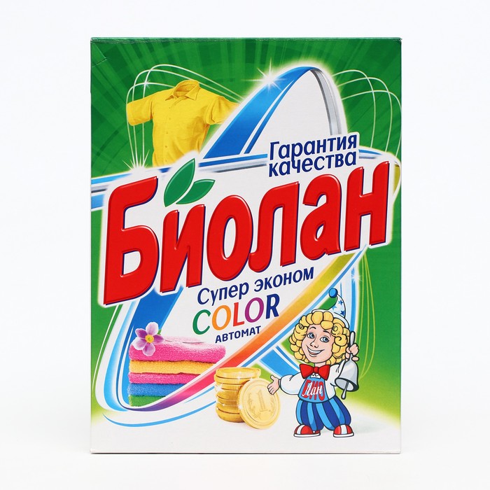 

Стиральный порошок Биолан Color "Супер автомат",350 гр