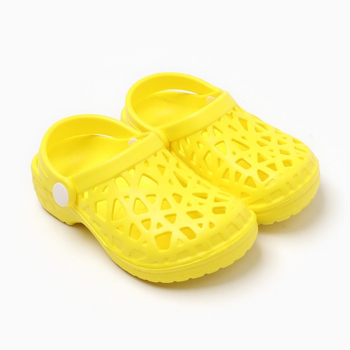 Пантолеты пляжные детские, размер 27 ,цвет жёлтый пантолеты пляжные детские крос