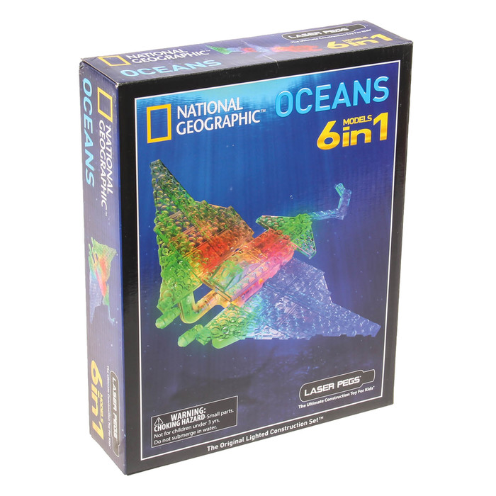 Конструктор светодиодный 6 в 1 "Гео Океаны", 78 деталей