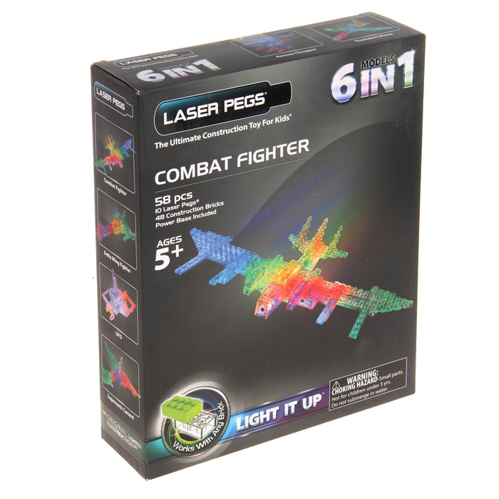 Конструктор светодиодный 6 в 1 "Воздушный транспорт", 58 деталей