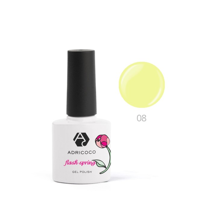

Гель-лак Adricoco Flash Spring, №08 солнечный свет, 8 мл