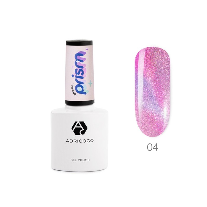 

Гель-лак Adricoco Prism № 4, plum kitty, 8 мл