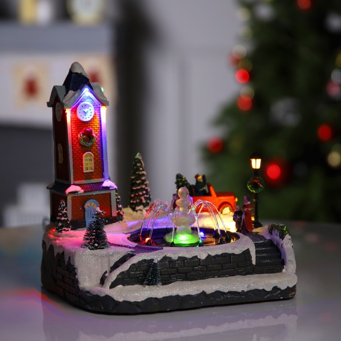 

Светодиодная фигура «Ратуша» 25.5 × 25.5 × 21 см, полистоун, USB, свечение мульти