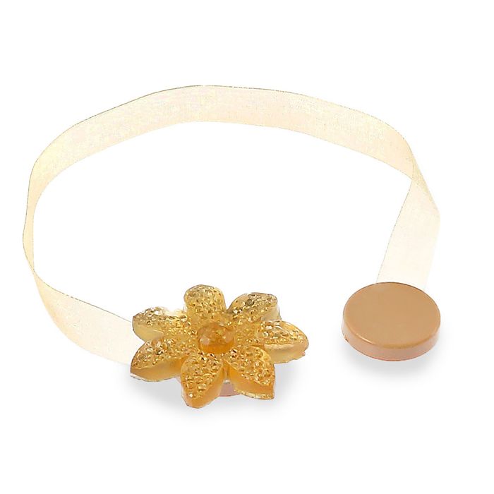 Подхват для штор на ленте "Горицвет", набор 2шт, цвет бежевый