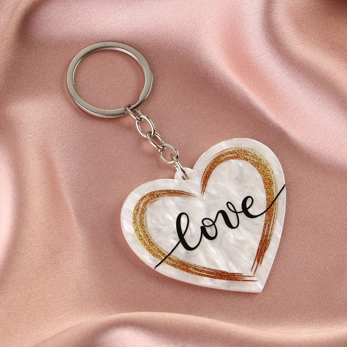 

Брелок акриловый «Love», 5,2 х 6 см.