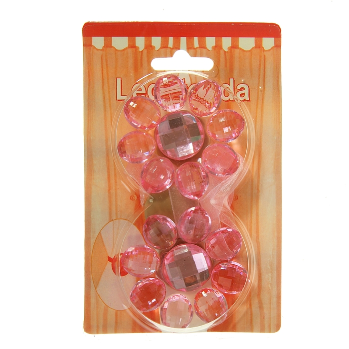 Подхват для штор на ленте "Восьмицветик", набор 2шт, цвет розовый